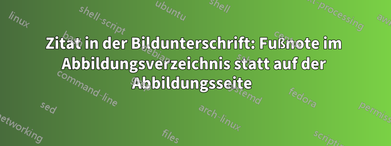 Zitat in der Bildunterschrift: Fußnote im Abbildungsverzeichnis statt auf der Abbildungsseite 
