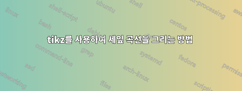 tikz를 사용하여 세잎 곡선을 그리는 방법