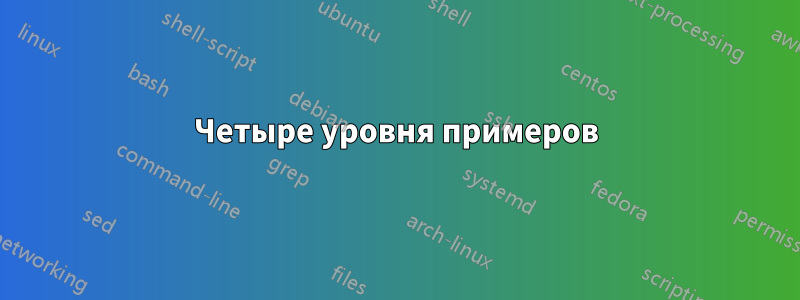 Четыре уровня примеров