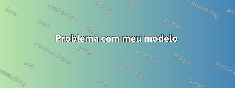 Problema com meu modelo