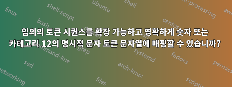 임의의 토큰 시퀀스를 확장 가능하고 명확하게 숫자 또는 카테고리 12의 명시적 문자 토큰 문자열에 매핑할 수 있습니까?