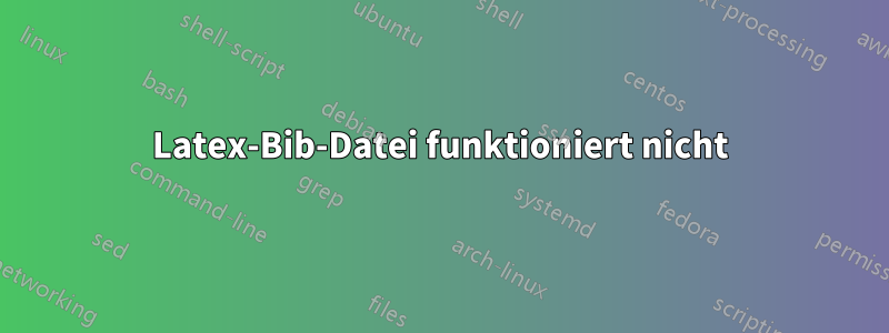Latex-Bib-Datei funktioniert nicht