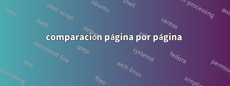 comparación página por página