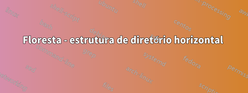 Floresta - estrutura de diretório horizontal