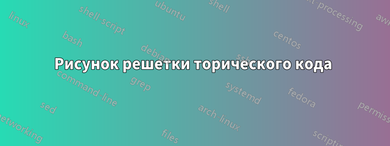 Рисунок решетки торического кода