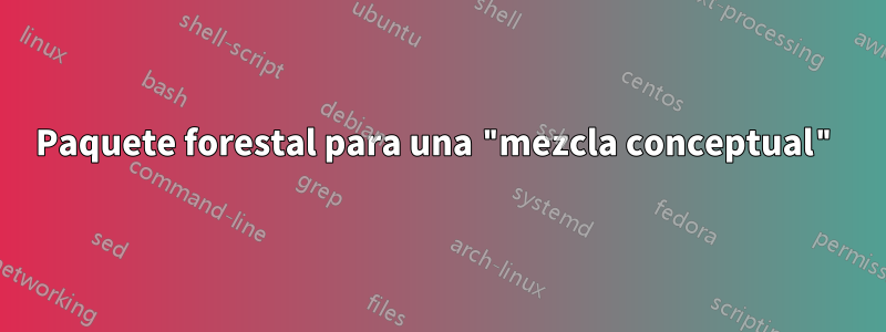 Paquete forestal para una "mezcla conceptual"