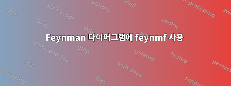 Feynman 다이어그램에 feynmf 사용
