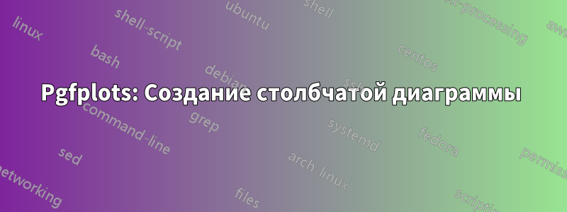 Pgfplots: Создание столбчатой ​​диаграммы