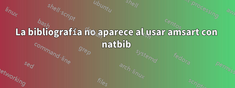 La bibliografía no aparece al usar amsart con natbib