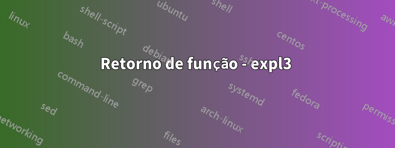 Retorno de função - expl3