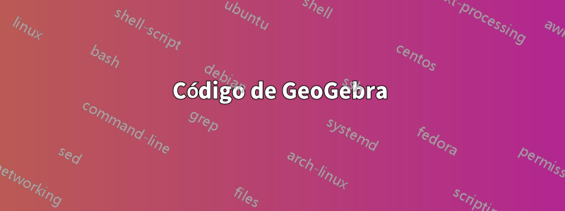 Código de GeoGebra