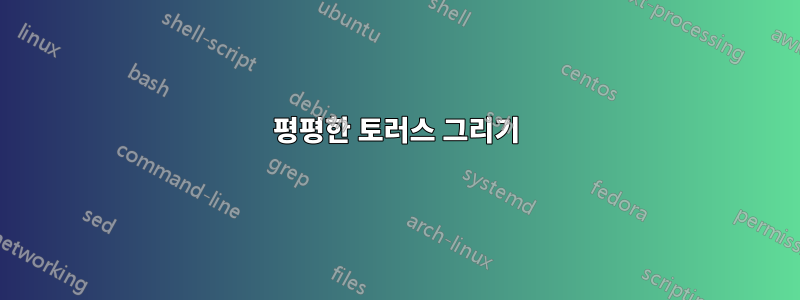 평평한 토러스 그리기