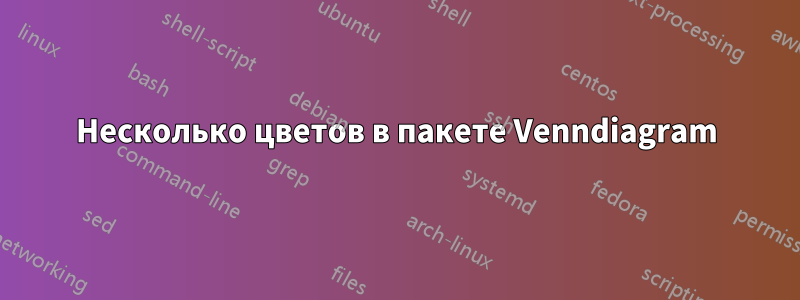 Несколько цветов в пакете Venndiagram