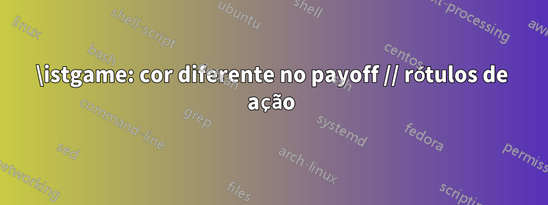 \istgame: cor diferente no payoff // rótulos de ação