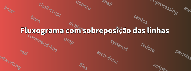 Fluxograma com sobreposição das linhas