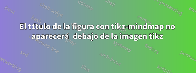 El título de la figura con tikz-mindmap no aparecerá debajo de la imagen tikz
