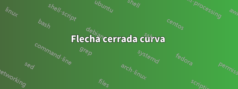 Flecha cerrada curva