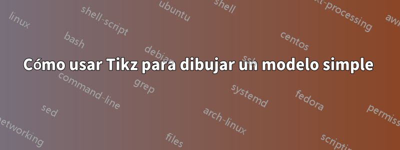Cómo usar Tikz para dibujar un modelo simple