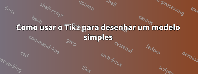 Como usar o Tikz para desenhar um modelo simples