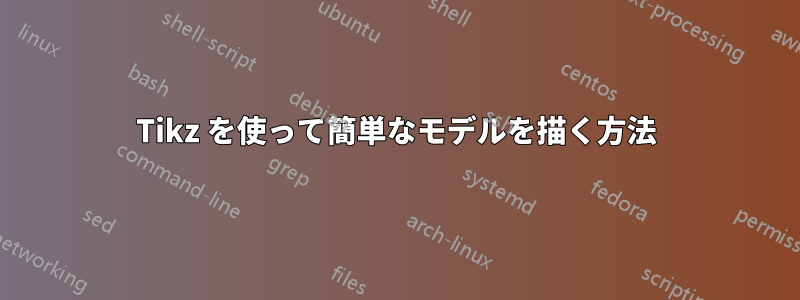 Tikz を使って簡単なモデルを描く方法