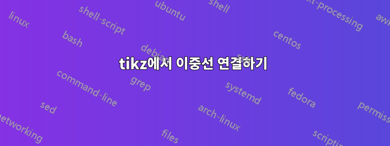 tikz에서 이중선 연결하기