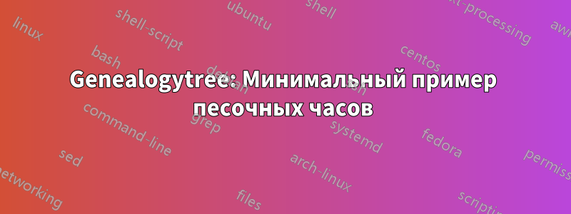 Genealogytree: Минимальный пример песочных часов