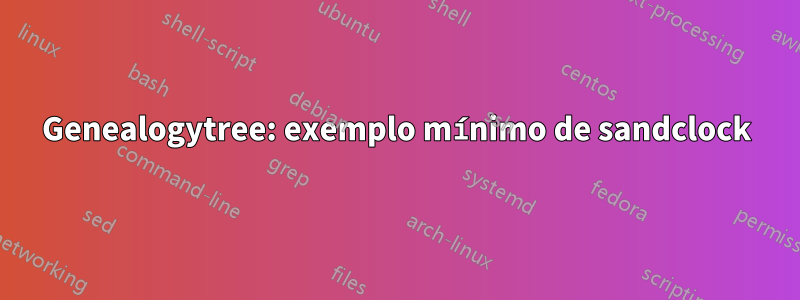 Genealogytree: exemplo mínimo de sandclock