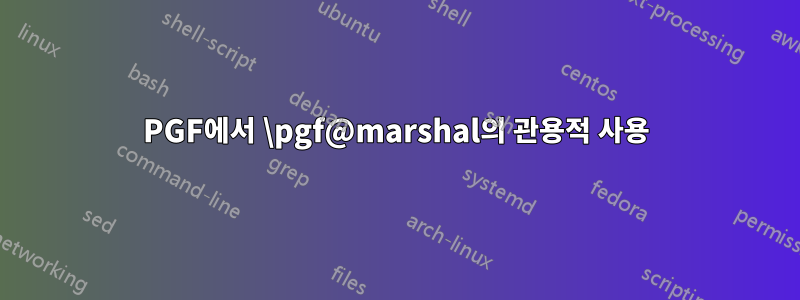 PGF에서 \pgf@marshal의 관용적 사용