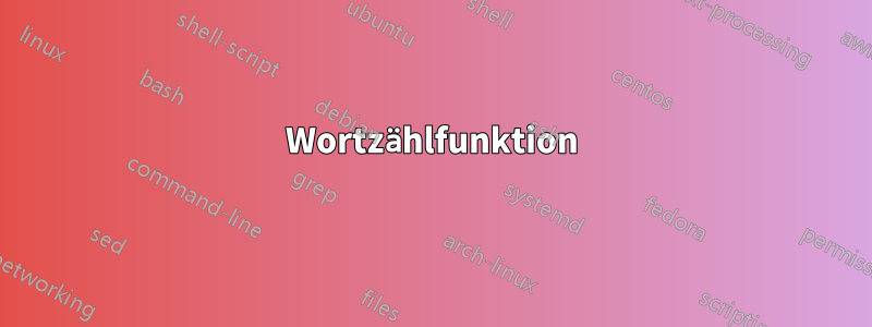 Wortzählfunktion