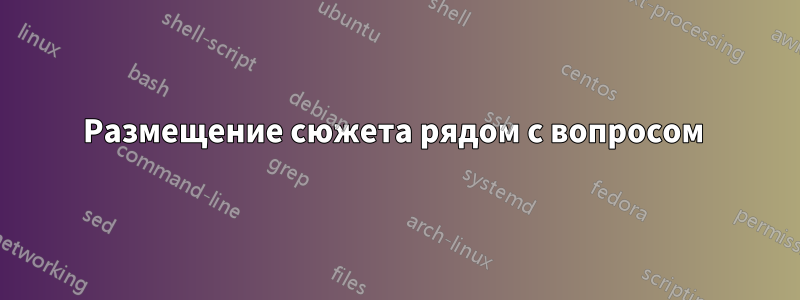 Размещение сюжета рядом с вопросом 