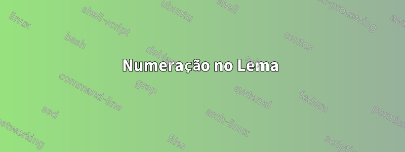 Numeração no Lema