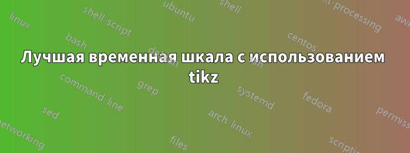 Лучшая временная шкала с использованием tikz