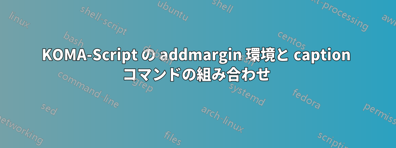 KOMA-Script の addmargin 環境と caption コマンドの組み合わせ