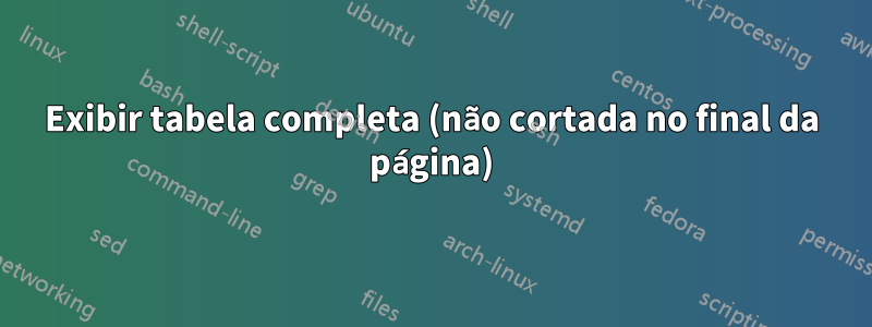 Exibir tabela completa (não cortada no final da página)