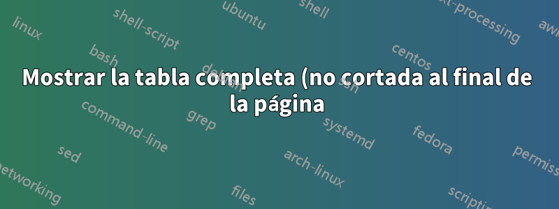 Mostrar la tabla completa (no cortada al final de la página)