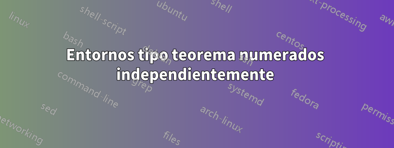 Entornos tipo teorema numerados independientemente