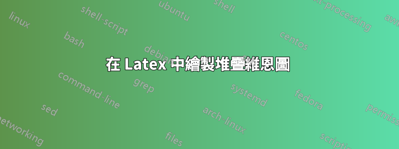 在 Latex 中繪製堆疊維恩圖