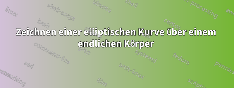 Zeichnen einer elliptischen Kurve über einem endlichen Körper