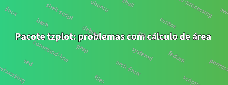 Pacote tzplot: problemas com cálculo de área