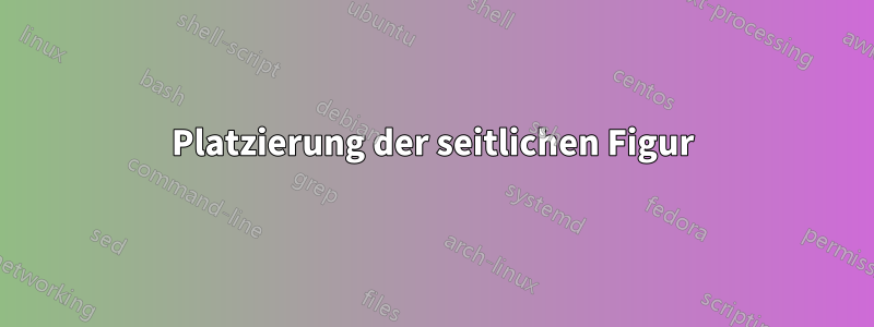 Platzierung der seitlichen Figur