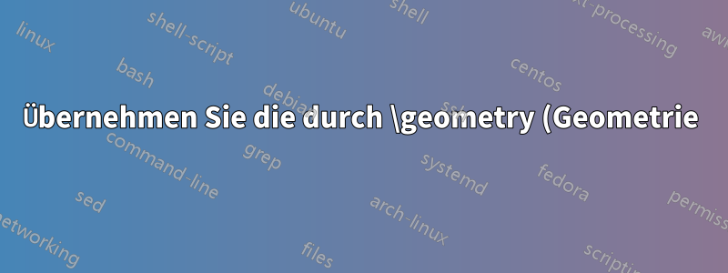 Übernehmen Sie die durch \geometry (Geometrie) festgelegten Layoutargumente für \includepdf[ (PDF-Seiten)