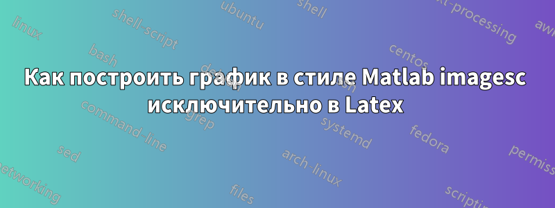 Как построить график в стиле Matlab imagesc исключительно в Latex