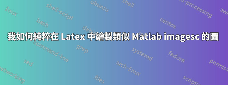 我如何純粹在 Latex 中繪製類似 Matlab imagesc 的圖