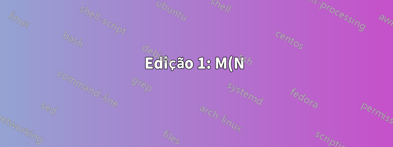 Edição 1: M(N)NÓS