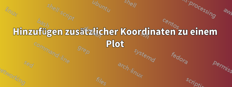 Hinzufügen zusätzlicher Koordinaten zu einem Plot