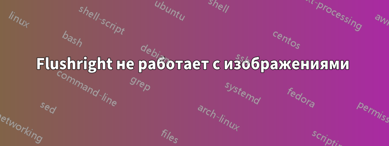 Flushright не работает с изображениями