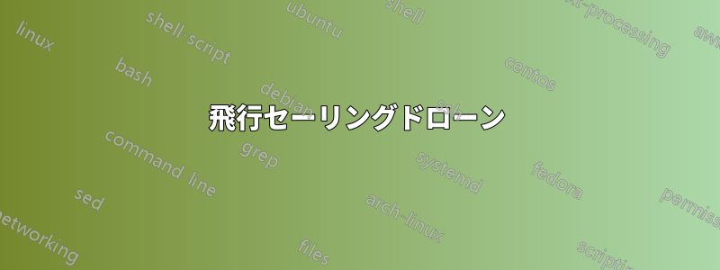 飛行セーリングドローン