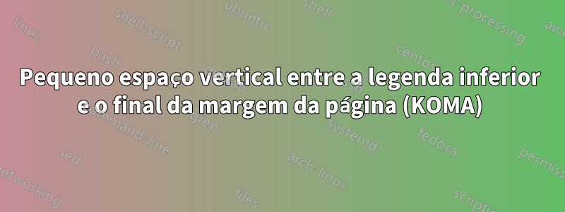 Pequeno espaço vertical entre a legenda inferior e o final da margem da página (KOMA)