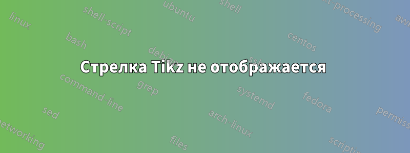 Стрелка Tikz не отображается