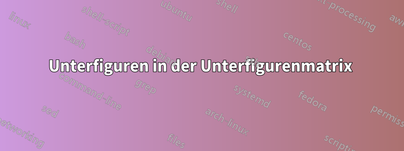 Unterfiguren in der Unterfigurenmatrix